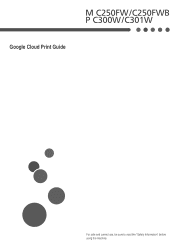 Ricoh P C301W Google Cloud Print Guide