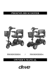 Hoveround Phoenix 4-Wheel Heavy Duty Travel Scooter User Manual
