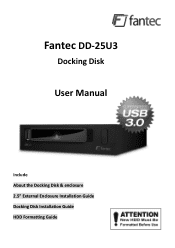Fantec DD-25U3 Manual