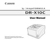 Canon DR-X10C User Manual