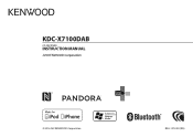 Kenwood KDC-X7100DAB Instruction Manual 1