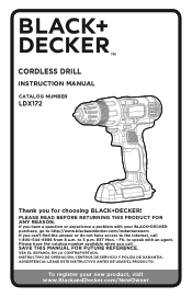 Black & Decker LDX172PK Instruction Manual
