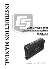 Campbell Scientific SC CDM-VW300 Series Dynamic Vibrating-Wire Analyzer System