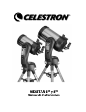Celestron NexStar 8SE Computerized Telescope NexStar 6 SE and 8 SE Manual (Spanish)