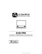 Audiovox D1817PK Owners Manual