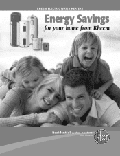 Rheem Fury Electric Series Brochure