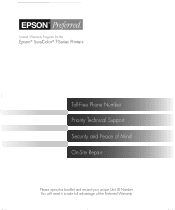 Epson SureColor T3270 Screen Print Edition Warranty Statement