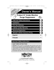 Tripp Lite TMC-6 Owner's Manual for Protect It! Surge 932174