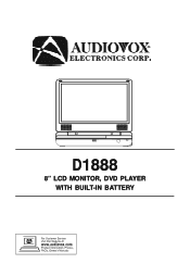 Audiovox D1888 User Guide
