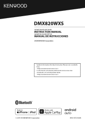 Kenwood DMX820WXS Operation Manual