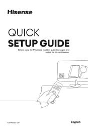 Hisense 75U7K Quick Start Guide
