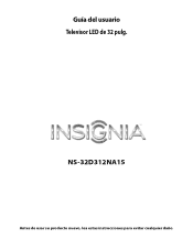 Insignia NS-32D312NA15 User Manual (Español)
