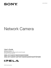 Sony SNC-DH120 User Manual