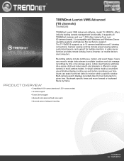 TRENDnet TV-VMS016 Data Sheet