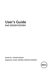 Dell S2216H Dell  Users Guide