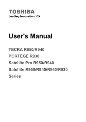Toshiba R930 PT331C-0UJ044 User Manual