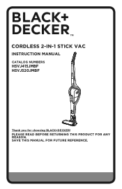 Black & Decker HSVJ415JMBF22 Instruction Manual