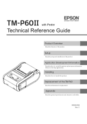 Epson TM-P60II Technical Reference Guide w/Peeler