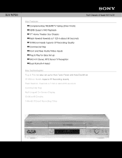 Sony SLV-N750 Marketing Specifications (SLVN750)