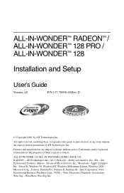 ATI 100-708002 User Guide