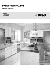 Bosch HMD8053UC Installation Instructions