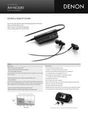 Denon AH-NC600 Literature/Product Sheet
