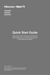 Hisense 65U6GR5 Quick Setup Guide
