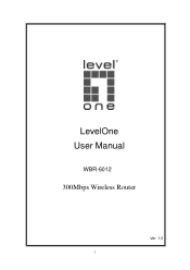 LevelOne WBR-6012 Manual