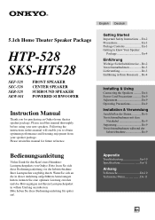 Onkyo HT-S5205 HTP-528 Instruction Manual