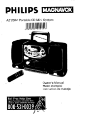 Philips AZ2804 User manual (English)