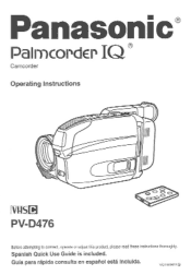 Panasonic PVD476 PVD476 User Guide