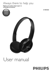Philips SHB4000 User manual