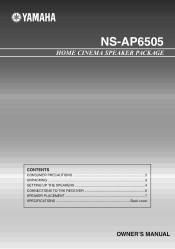 Yamaha NS-AP6505BL NS-AP6505BL_manual