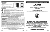 Lasko T38305 User Manual