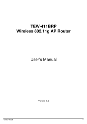 TRENDnet TEW-411BRP User's Guide