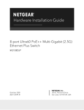 Netgear MS108EUP Hardware Installation Guide
