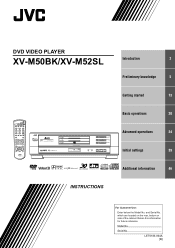 JVC XV-M50BK Instruction Manual