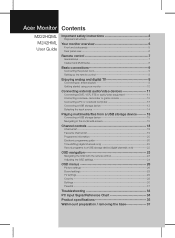 Acer M222HQML User Manual