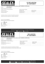 Sealey ABI1000COMBO Declaration of Conformity