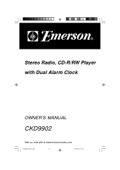 Emerson CKD9902 Owners Manual