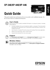 Epson XP-340 Quick Guide and Warranty