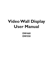 Acer DW460 User Manual