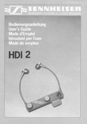 Sennheiser HDI 2 Instructions for Use