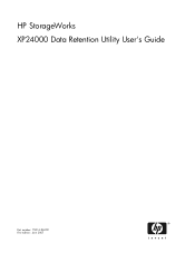 HP XP20000 HP StorageWorks XP24000 Data Retention Utility User's Guide, v01 (T5214-96002, June 2007)