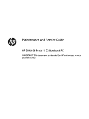 HP ZHAN 66 Maintenance and Service Guide