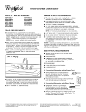 Whirlpool WDT995SAFM Dimension Guide