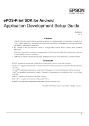 Epson TM-T88V ePOS-Print SDK Setup Guide for Android Application Development
