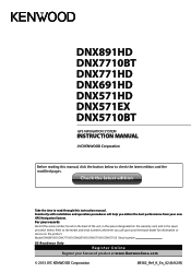 Kenwood DNX5710BT Instruction Manual