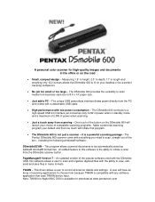 Pentax DSMOBILE600 Brochure