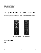 Lantronix SISTG1040-282-LRT Installation Guide Rev E PDF 1.11 MB